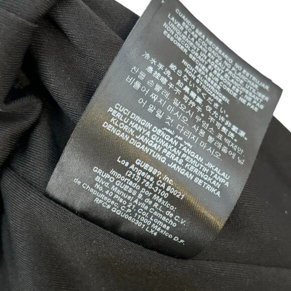 G by Guess Chevron Stripe Sequin Halter Dress Gold Black Small - Picture 10 of 11